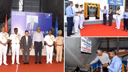 Defence Secretary lays keel of four Fast Patrol vessels for Indian Coast Guard at GSL