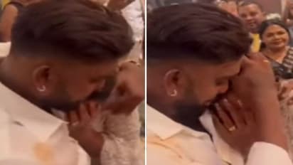 சகோதரியின் திருமணத்தின் போது கண்ணீர்விட்டு அழுத இலங்கை கிரிக்கெட்டர் வணிந்து ஹசரங்கா!