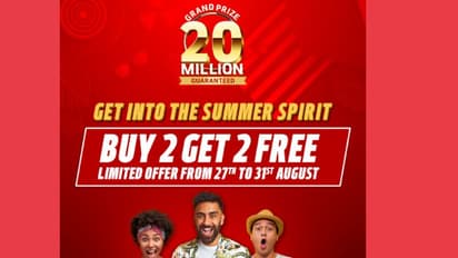 രണ്ട് ടിക്കറ്റുകള്‍ വാങ്ങുമ്പോള്‍ രണ്ട് ടിക്കറ്റുകള്‍ സൗജന്യം; ബിഗ് ടിക്കറ്റില്‍ വിജയിക്കാന്‍ സാധ്യതയേറുന്നു 