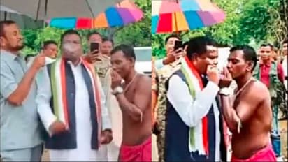 ತಾನೂ ಬೀಡಿ ಸೇದಿ ಕ್ಯಾಮರಾ ಮುಂದೆಯೇ ಆದಿವಾಸಿಗಳಿಗೆ ಬೀಡಿ ಸೇದೋದು ಹೇಳಿಕೊಟ್ಟ ಸಚಿವ