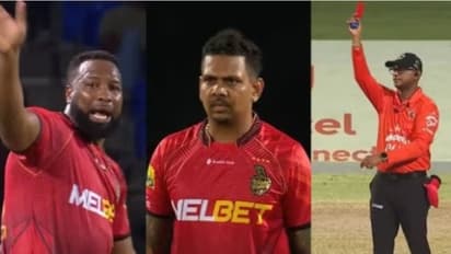 ക്രിക്കറ്റില്‍ റെഡ് കാര്‍ഡ് എത്തി! നരെയ്‌നെ ഉടനടി പുറത്താക്കി പൊള്ളാര്‍ഡ്; ഈ നിയമം 'കൊടുമൈ', വിശദമായി...