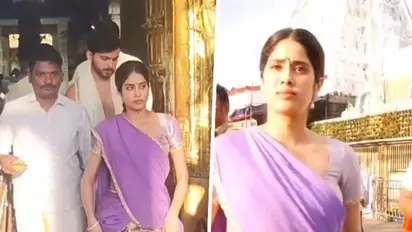 Janhvi Kapoor's visit to Tirupati temple for darshan goes VIRAL - WATCH