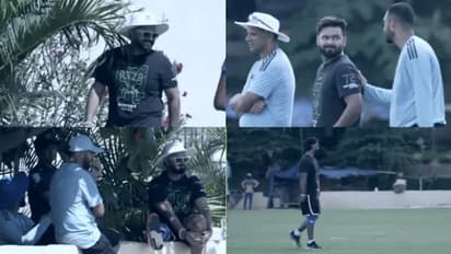 Asia Cup 2023: இந்திய அணி வீரர்களை சந்தித்து பேசிய ரிஷப் பண்ட்; வைரலாகும் வீடியோ!