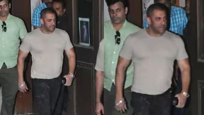 Salman Khan spotted exiting dubbing studio amid security donning 'bald' look; intrigues fans curiosity