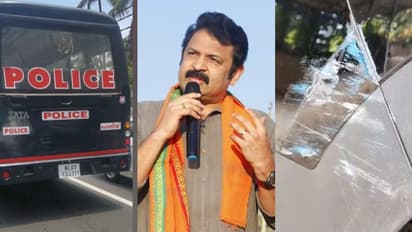 മുഖ്യമന്ത്രിക്ക് അകമ്പടി പോയ പൊലീസ് വാഹനം നടൻ കൃഷ്ണകുമാറിന്റെ കാറില് ഇടിച്ചതായി പരാതി