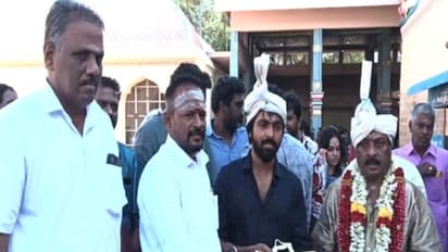 குடும்பத்துடன் திருக்கடையூரில் சுவாமி தரிசனம் செய்த இசையமைப்பாளர் ஜி.வி.பிரகாஷ்!