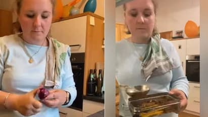 ഇന്ത്യക്കാരൻ ഭര്‍ത്താവിനായി ഇന്ത്യൻ ഭക്ഷണമുണ്ടാക്കുന്ന ജര്‍മ്മൻ യുവതി; വീഡ‍ിയോ വൈറല്‍