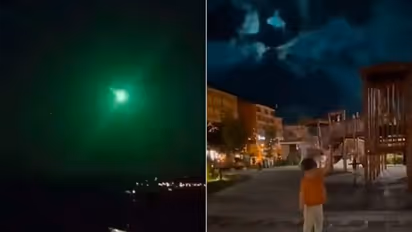 WATCH Viral Videos: Dazzling meteor lights up Turkish sky; leaves green streaks