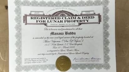 చంద్రుడిపై జోరందుకున్న రియల్ ఎస్టేట్... రెండెకరాలు కొన్న కృష్ణా వాసి, రిజస్ట్రేషన్ పత్రాలివిగో..! (వీడియో)