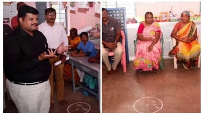 ദളിത് സ്ത്രീ പാകം ചെയ്ത ഭക്ഷണം കഴിക്കാൻ വിസമ്മതിച്ച സംഭവം; കുട്ടികൾക്കൊപ്പമിരുന്ന് ഭക്ഷണം കഴിച്ച് കളക്ടർ