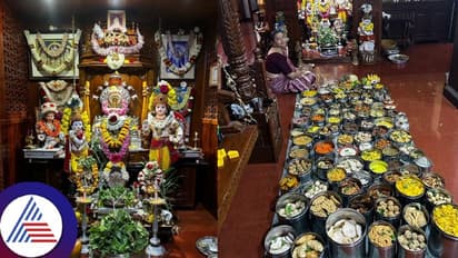 ಕೃಷ್ಣ ಜನ್ಮಾಷ್ಟಮಿಗೆ 88 ಬಗೆಯ ಖಾದ್ಯ ತಯಾರಿಸಿದ ಮಹಿಳೆ: ಫೋಟೋ ವೈರಲ್