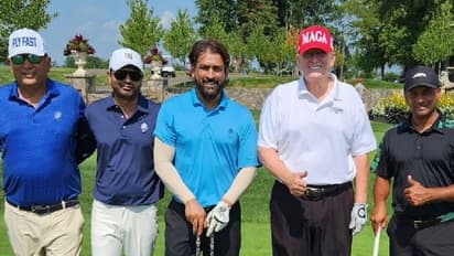 ಅಮೆರಿಕದಲ್ಲೂ ಧೋನಿ ಹವಾ; ಕ್ಯಾಪ್ಟನ್ ಕೂಲ್ಗಾಗಿ ಗಾಲ್ಫ್ ಪಂದ್ಯ ಆಯೋಜಿಸಿದ ಡೊನಾಲ್ಡ್ ಟ್ರಂಪ್..! ವಿಡಿಯೋ ವೈರಲ್