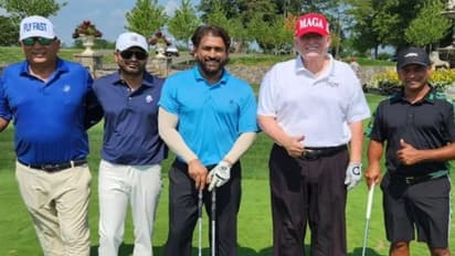 டொனால்ட் டிரம்ப் உடன் கோல்ஃப் விளையாடிய தோனி: வைரலாகும் வீடியோ!