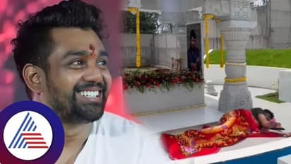 ಅಣ್ಣ ಚಿರು ಸಮಾಧಿಯಲ್ಲಿ ಮಲಗಿದ ಧ್ರುವ ಸರ್ಜಾ; ವಿಡಿಯೋ ವೈರಲ್