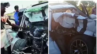 എക്സ്പ്രസ് ഹൈവേയില്‍ പാല്‍ വണ്ടിയില്‍ ബെൻസ് ഇടിച്ചു, ബിജെപി നേതാവിന്‍റെ മകന് ദാരുണാന്ത്യം