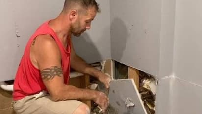 പുതുതായി വാങ്ങിയ വീടിന്റെ ചുമരിൽ ഒളിപ്പിച്ചുവച്ച നൂറുകണക്കിന് റം കുപ്പികൾ, കണ്ണുതള്ളി ദമ്പതികൾ..!