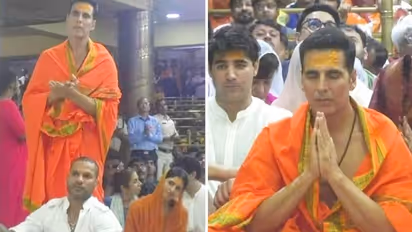 Akshay Kumar turns 56: Actor visits Mahakaleshwar temple with cricketer Shikhar Dhawan (Video)