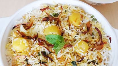 மணக்க.. மணக்க ... ருசியான உருளைக்கிழங்கு பிரியாணி.. ரெசிபி இதோ!