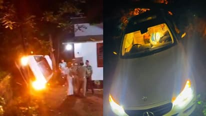 പുലർച്ചെ മുറ്റത്ത് വൻ ശബ്ദം, വാതിൽ തുറന്ന വീട്ടുകാർ ഞെട്ടി, മുറ്റത്ത് ബെൻസ്; കാർ പരിശോധിച്ച പൊലീസും ഞെട്ടി !