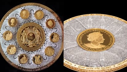 6400 വജ്രങ്ങള്, 4 കിലോ സ്വര്ണം; എലിസബത്ത് രാജ്ഞിയുടെ ഓര്മയ്ക്കായി നാണയം, ചെലവ് 192 കോടി രൂപ