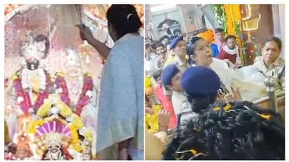 ആചാരം ലംഘിച്ച് ശ്രീകോവിലിൽ കയറി, മുൻ രാജകുടുംബാംഗമായ സ്ത്രീയെ വലിച്ചിഴച്ച് പൊലീസ്, അറസ്റ്റ് ചെയ്തു