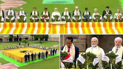 G20 Summit 2023: PM Modi lauds Mahatma Gandhi's timeless ideals as world leaders pay homage at Rajghat - WATCH