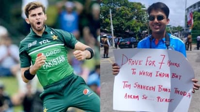 Pakistan vs India:இந்தியா பேட்டிங்கிற்காக 7 மணி நேரம் டிராவல்; பாத்து மெதுவா.; ஷாஹீன் அஃப்ரிடியை கேட்ட ரசிகர்!