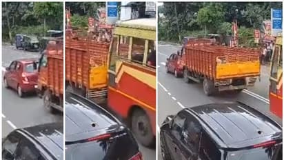 പൊന്ന് കെഎസ്ആർടിസി, ബ്രേക്ക് എവിടെ...! സീബ്രാ ക്രോസിംഗിൽ നിർത്തിയതേ കാറുകാരന് ഓര്മ്മയുള്ളൂ, വീഡിയോ വൈറൽ