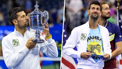 24 and counting: Djokovic explains 'Mamba Forever' tribute to Kobe Bryant after US Open 2023 win - WATCH