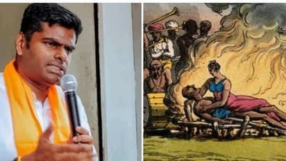 போரில் மரணம் அடையும் வீரரின் மனைவியை தூக்கி சென்று விடுவார்கள்.. இதனாலே உடன்கட்டை ஏறுனாங்க- அண்ணாமலை விளக்கம்