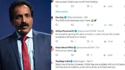 ಖಾಸಗಿಯಲ್ಲಿದ್ದಿದ್ದರೆ ಕೋಟಿ ಎಣಿಸುತ್ತಿದ್ದರು, ಇಸ್ರೋ ಮುಖ್ಯಸ್ಥರ ಸ್ಯಾಲರಿ ಜಾಸ್ತಿ ಮಾಡಿ: ನೆಟ್ಟಿಗರ ಆಗ್ರಹ