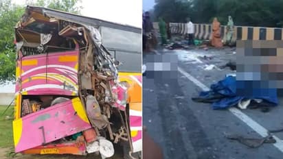 ಹೆದ್ದಾರಿ ಪಕ್ಕ ನಿಂತಿದ್ದ ಬಸ್ಗೆ ಡಿಕ್ಕಿ ಹೊಡೆದ ಟ್ರಕ್, 12 ಮಂದಿಯ ದಾರುಣ ಸಾವು