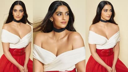 റെഡ് ആന്‍ഡ് വൈറ്റില്‍ തിളങ്ങി സോനം കപൂര്‍; വൈറലായി ചിത്രങ്ങള്‍... 