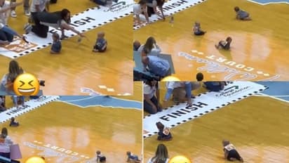 ಸ್ಪರ್ಧೆ  ಇದ್ದಿದ್ದು ಅಂಬೆಗಾಲಿಡೋ ಮಕ್ಕಳಿಗೆ: ಸುಸ್ತಾಗಿದ್ದು ಮಾತ್ರ ಅಮ್ಮಂದಿರು:  ವೈರಲ್ ವೀಡಿಯೋ