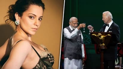  Kangana Ranaut reacts to PM Modi-Biden's old toast video, where US President is mocking India's PM (Watch)