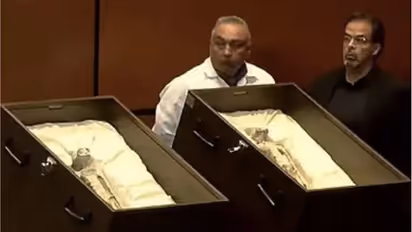 WATCH: Mysterious non-human 'alien corpses' displayed at Mexico Congress; ignites extraterrestrial debate