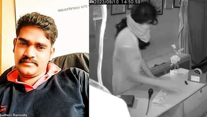 వీడెవడో వింత దొంగలా వున్నాడే..! భార్య నైటీ వేసుకుని, సవరం పెట్టుకుని సొంతింట్లోనే చోరీ (వీడియో)