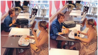 'ഇതാണ് രാജ്ഞി'; ഒറ്റയ്ക്കിരുന്ന് ഭക്ഷണം കഴിക്കുന്ന യുവാവിനെ ഒപ്പം ഭക്ഷണം കഴിക്കാന്‍ ക്ഷണിച്ച യുവതിക്ക് പ്രശംസ!