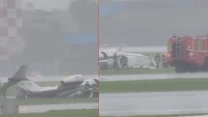 8 ಪ್ರಯಾಣಿಕರ ಹೊತ್ತು ಮುಂಬೈನಲ್ಲಿ ಇಳಿದ ಪ್ರೈವೇಟ್ ಜೆಟ್ ಅಪಘಾತ!