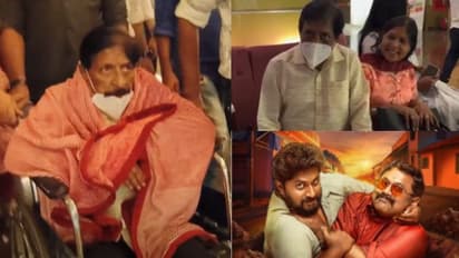 മകന്റെ സിനിമ കാണണം; വയ്യായ്കയിലും തിയറ്ററിലെത്തി ശ്രീനിവാസൻ - വീഡിയോ