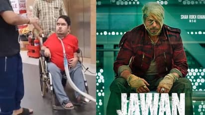 షారుఖ్ ఖాన్ బిగ్గెస్ట్ ఫ్యాన్.. వీల్ చైర్ లో వచ్చి ‘జవాన్’ చూసిన అభిమాని.. వైరల్ వీడియో..