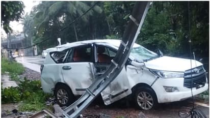 പാണക്കാട് ബഷീറലി ശിഹാബ് തങ്ങള്‍ സഞ്ചരിച്ച കാർ അപകടത്തില്‍പ്പെട്ടു; ചികിത്സ തേടി