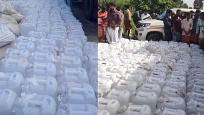 രഹസ്യ വിവരത്തിൽ ലോറി തടഞ്ഞു, സംശയം വെറുതെയായില്ല! നിരയായി 200 പ്ലാസ്റ്റിക് കന്നാസുകളിൽ 6600 ലിറ്റർ സ്പിരിറ്റ്