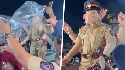 Ganesh Chaturthi 2023: Former Bigg Boss 16 finalist Shiv Thakare trolled for unveiling idol In police uniform