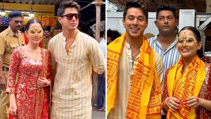 Ganesh Chaturthi 2023: Urfi Javed, Pratik Sehajpal visit Siddhivinayak temple to seek blessings