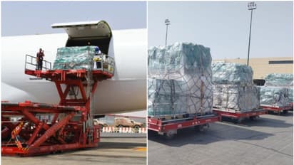 ലിബിയക്ക് കൈത്താങ്ങ്; 90 ടൺ ഭക്ഷണവും പാർപ്പിട സൗകര്യവുമായി ആദ്യ വിമാനം സൗദിയിൽ നിന്ന് പുറപ്പെട്ടു