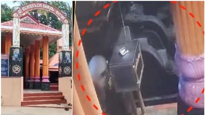 തല തോർത്ത് കൊണ്ട് മൂടി പതുങ്ങിയെത്തി; ബാലഗോപാല ക്ഷേത്രത്തിന്റെ ഭണ്ഡാരങ്ങള് കുത്തിതുറന്നു, സിസിടിവി ദൃശ്യങ്ങൾ