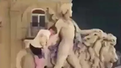 Irish tourist causes Rs 16 lakh in damages to historic lion statue in Brussels; video goes viral - WATCH