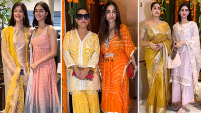 Ganesh Chaturthi 2023: Janhvi Kapoor, Karan Johar attends Ganesh Chaturthi celebrations at Manish Malhotra's