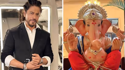 Ganesh Chaturthi 2023: Shah Rukh Khan welcomes Bappa to Mannat, wishes fans happiness, 'lots of modak'